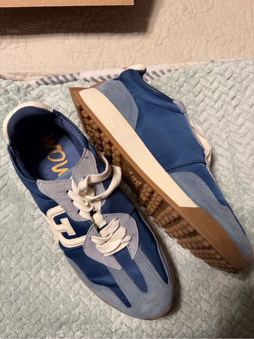 Sam Edelman Blue and White Blue Women's Sneakers